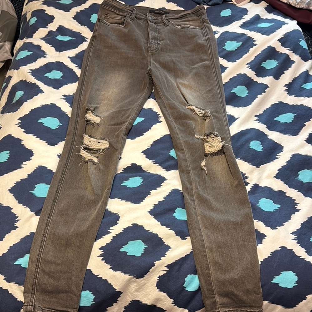 Flying Monkey Women’s Skinny Ripped Gray Jeans